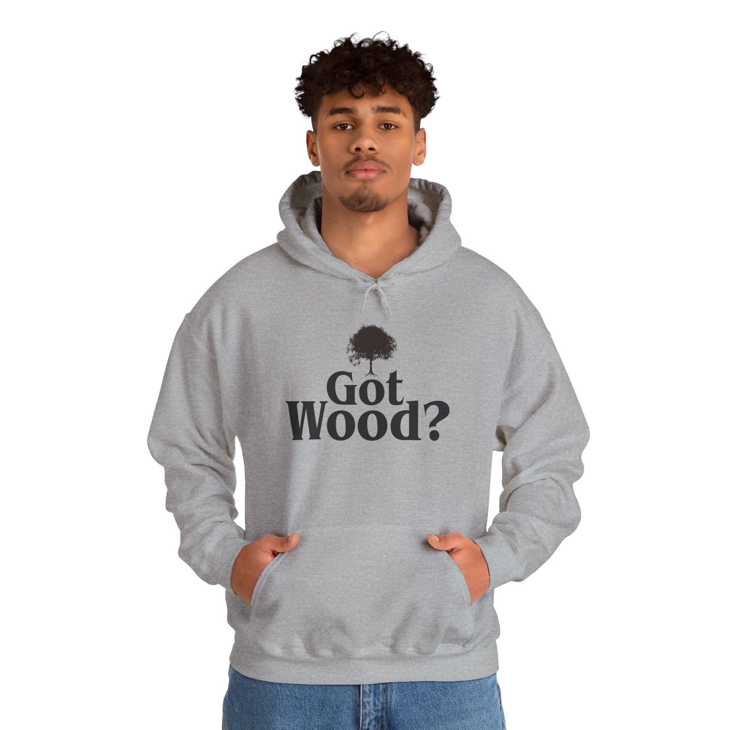 Funny 'Got Wood?' Hooded Sweatshirt - Perfect for Woodworkers and Carpenters