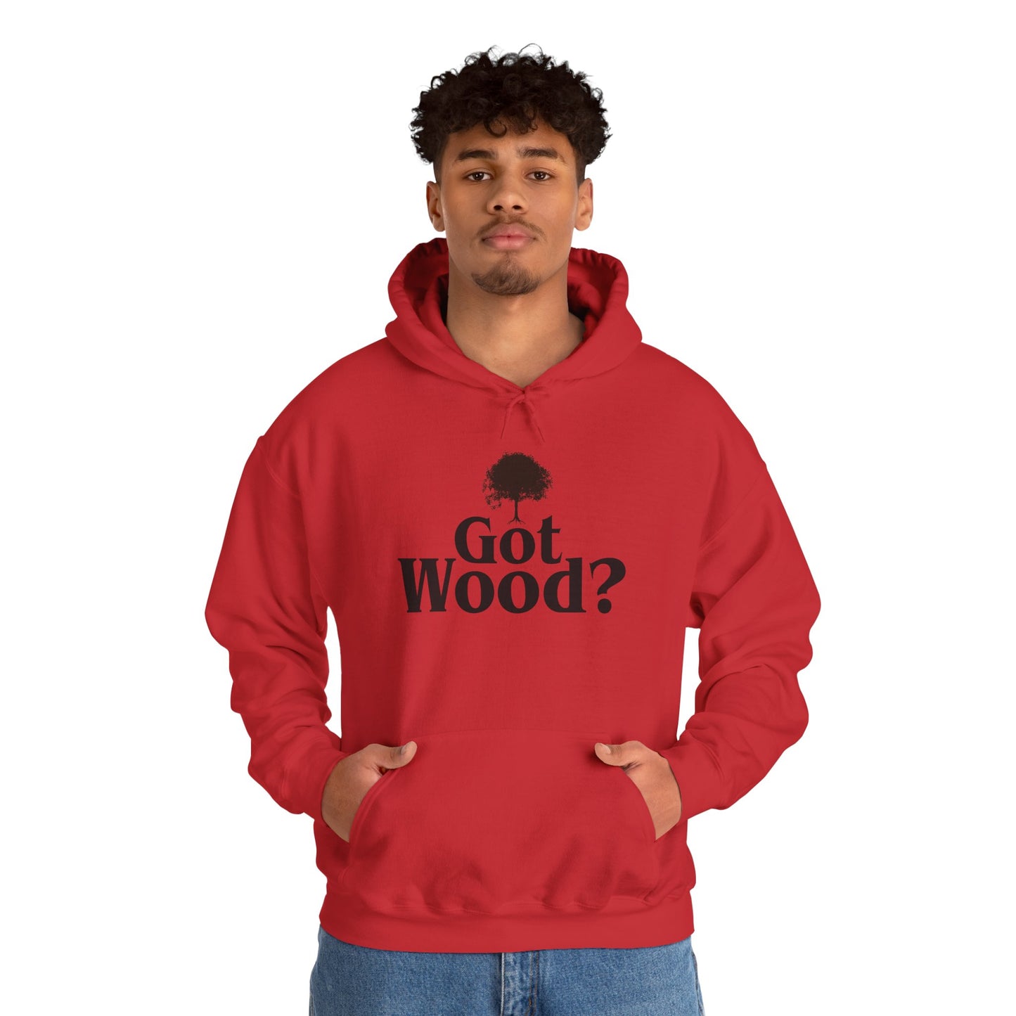 Funny 'Got Wood?' Hooded Sweatshirt - Perfect for Woodworkers and Carpenters