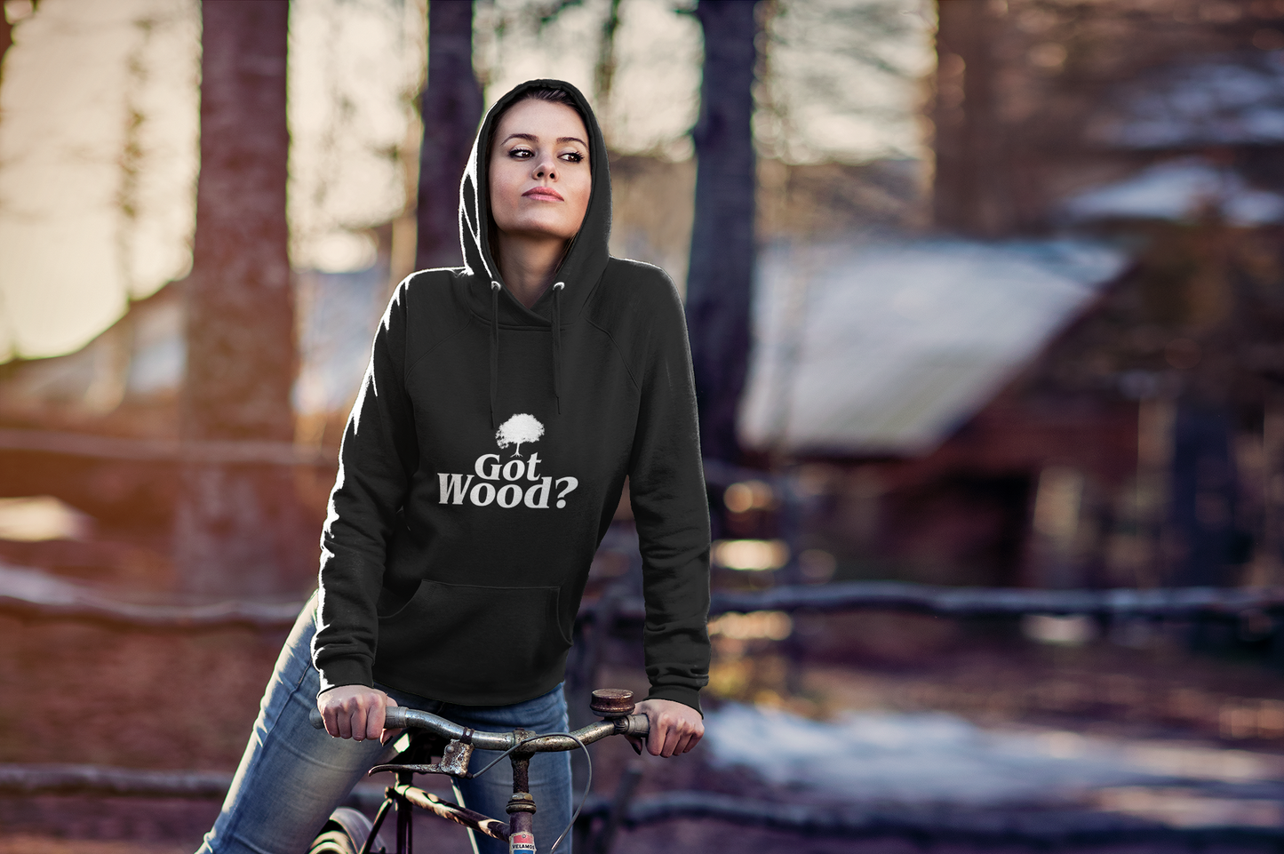 Funny 'Got Wood?' Hooded Sweatshirt - Perfect for Woodworkers and Carpenters