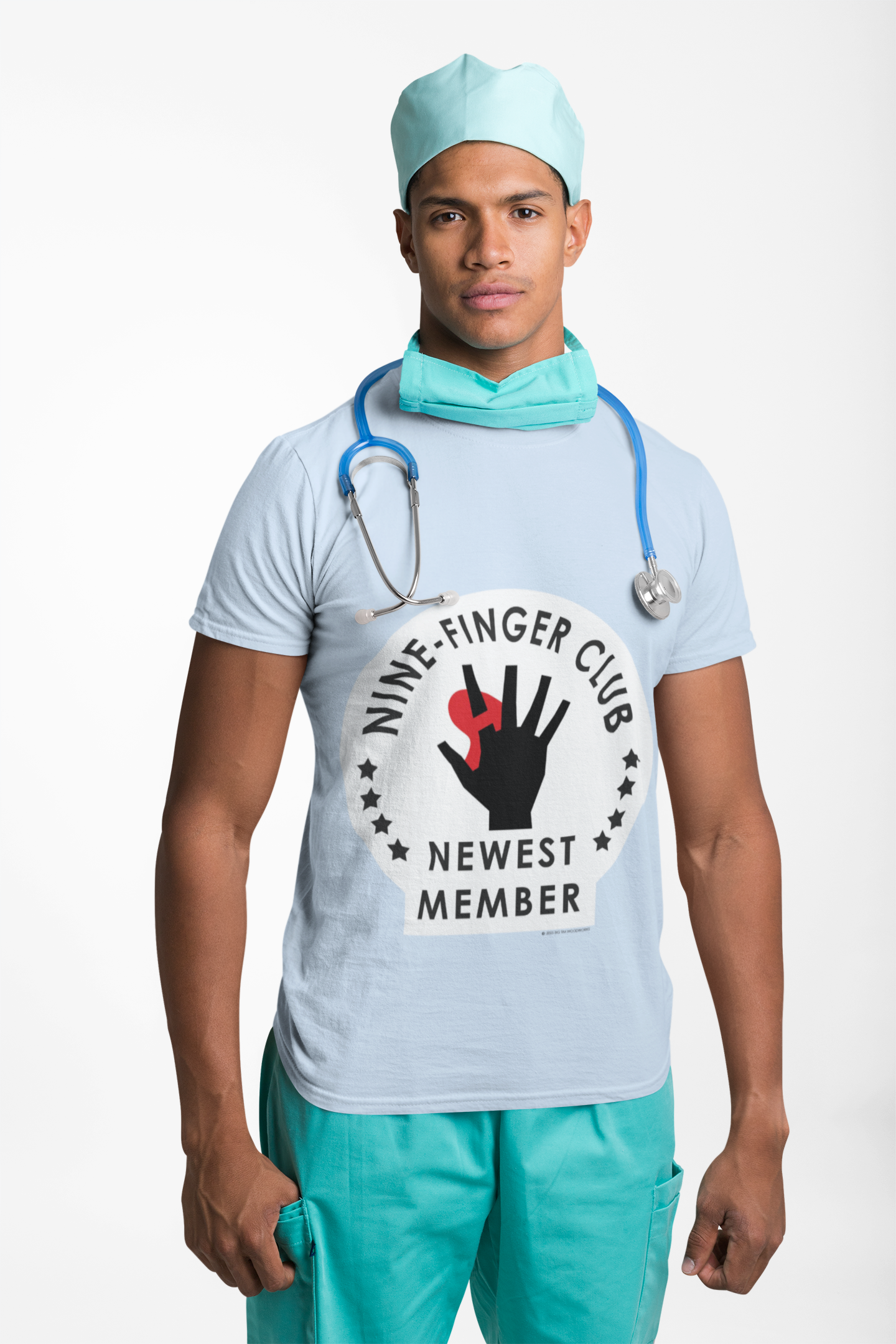 Funny Woodworker Nine-Finger Club T-Shirt