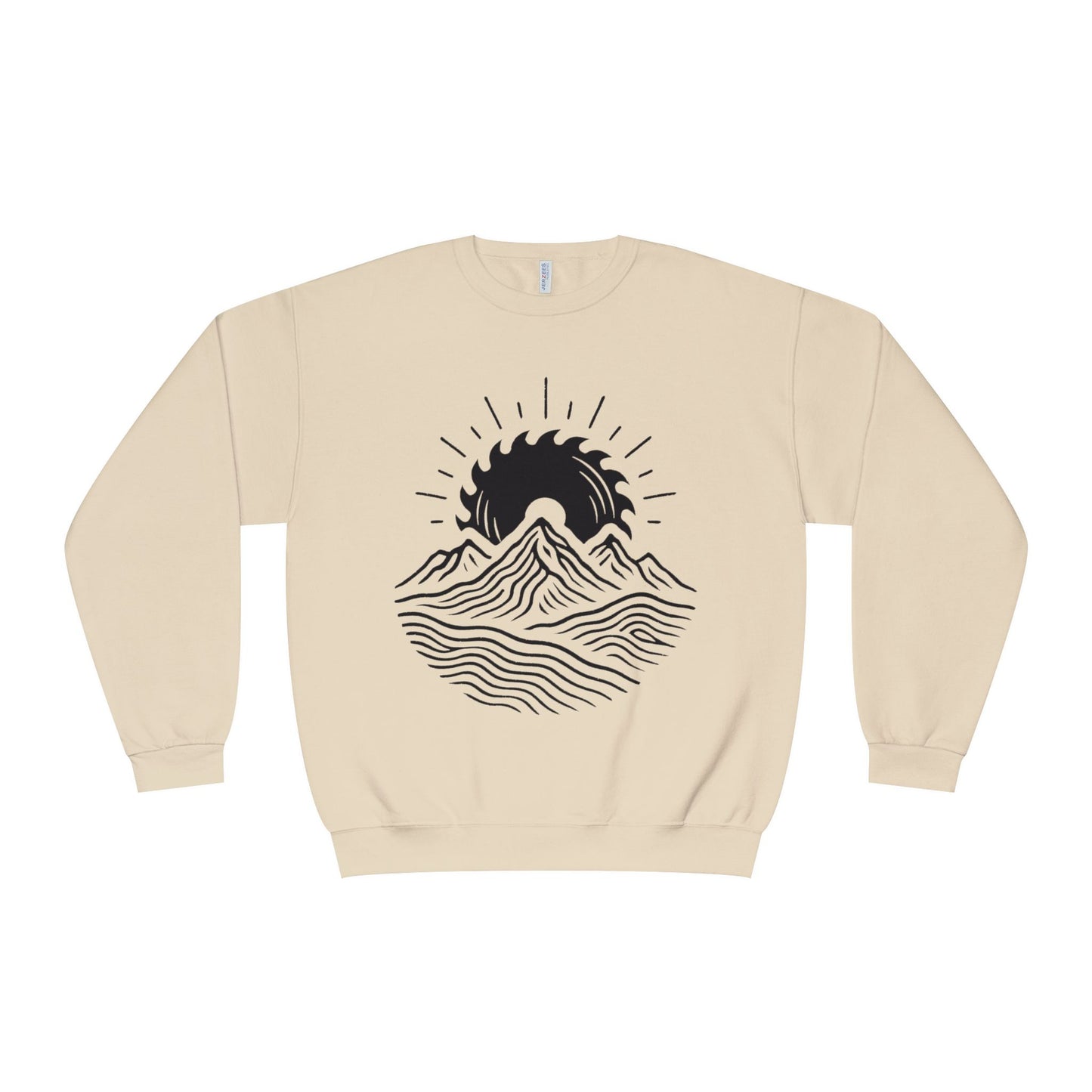 Mountain Sunrise Crewneck Sweatshirt, Cozy Mountain Vibes Pullover, Gifts for Nature Lovers, Adventure Apparel, Hiking Outfit
