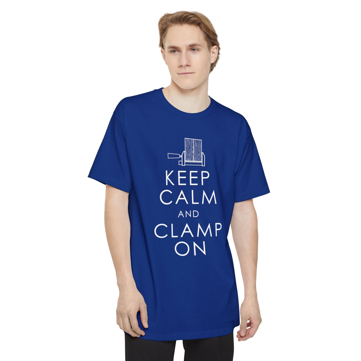 T-Shirt Funny Woodworkers Shirt - Keep Calm and Clamp On