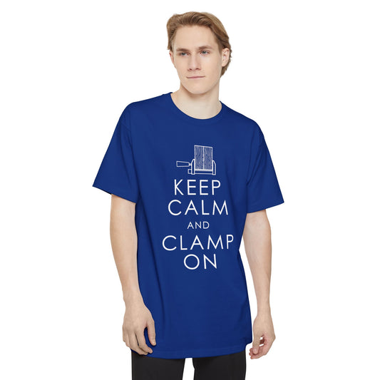 T-Shirt Funny Woodworkers Shirt - Keep Calm and Clamp On