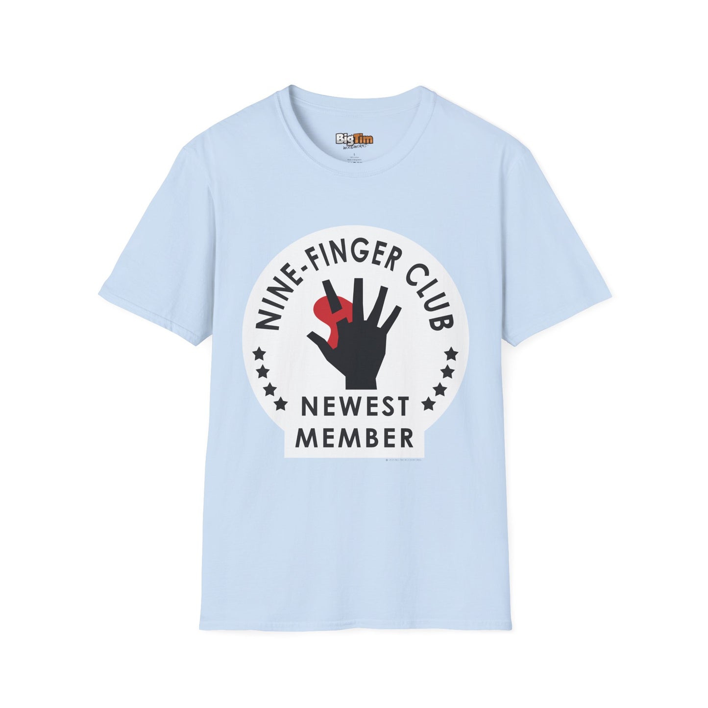 Funny Woodworker Nine-Finger Club T-Shirt