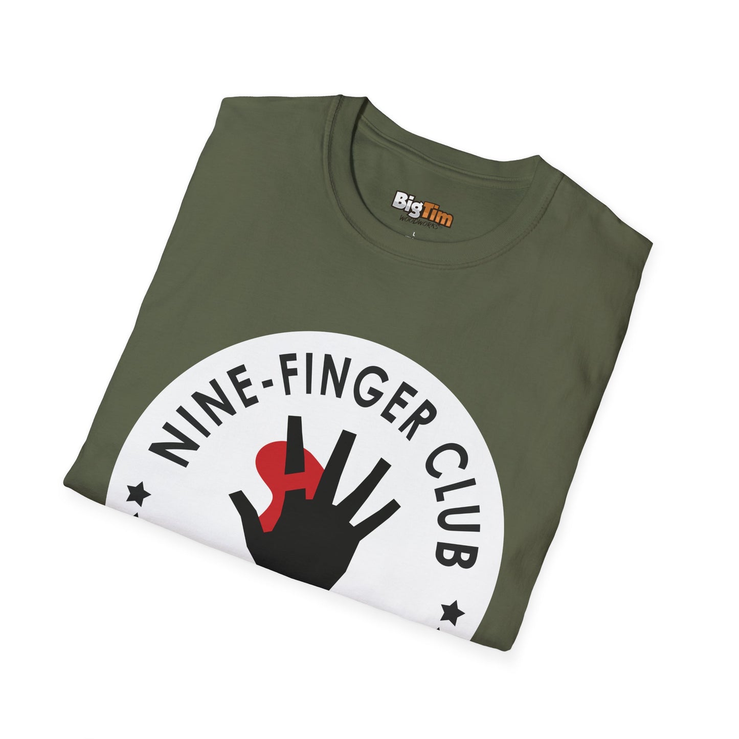 Funny Woodworker Nine-Finger Club T-Shirt
