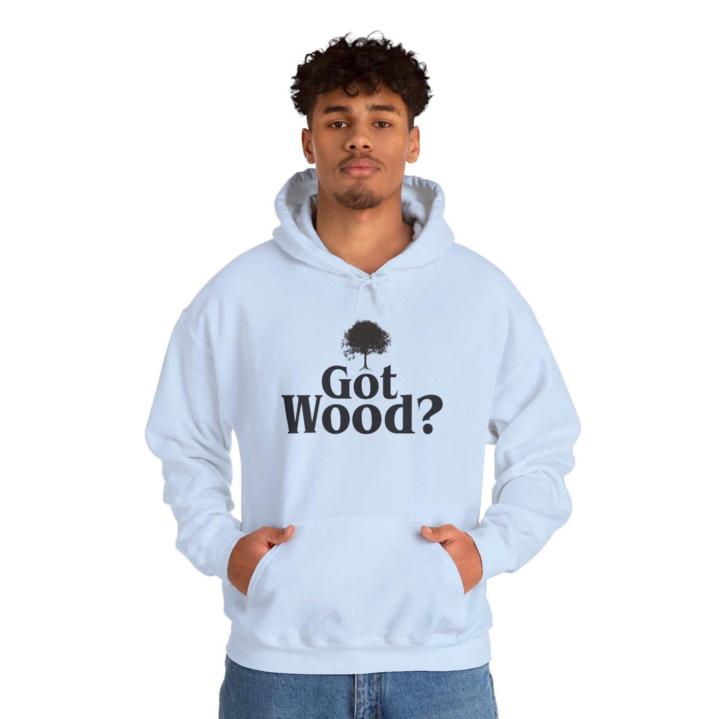 Funny 'Got Wood?' Hooded Sweatshirt - Perfect for Woodworkers and Carpenters