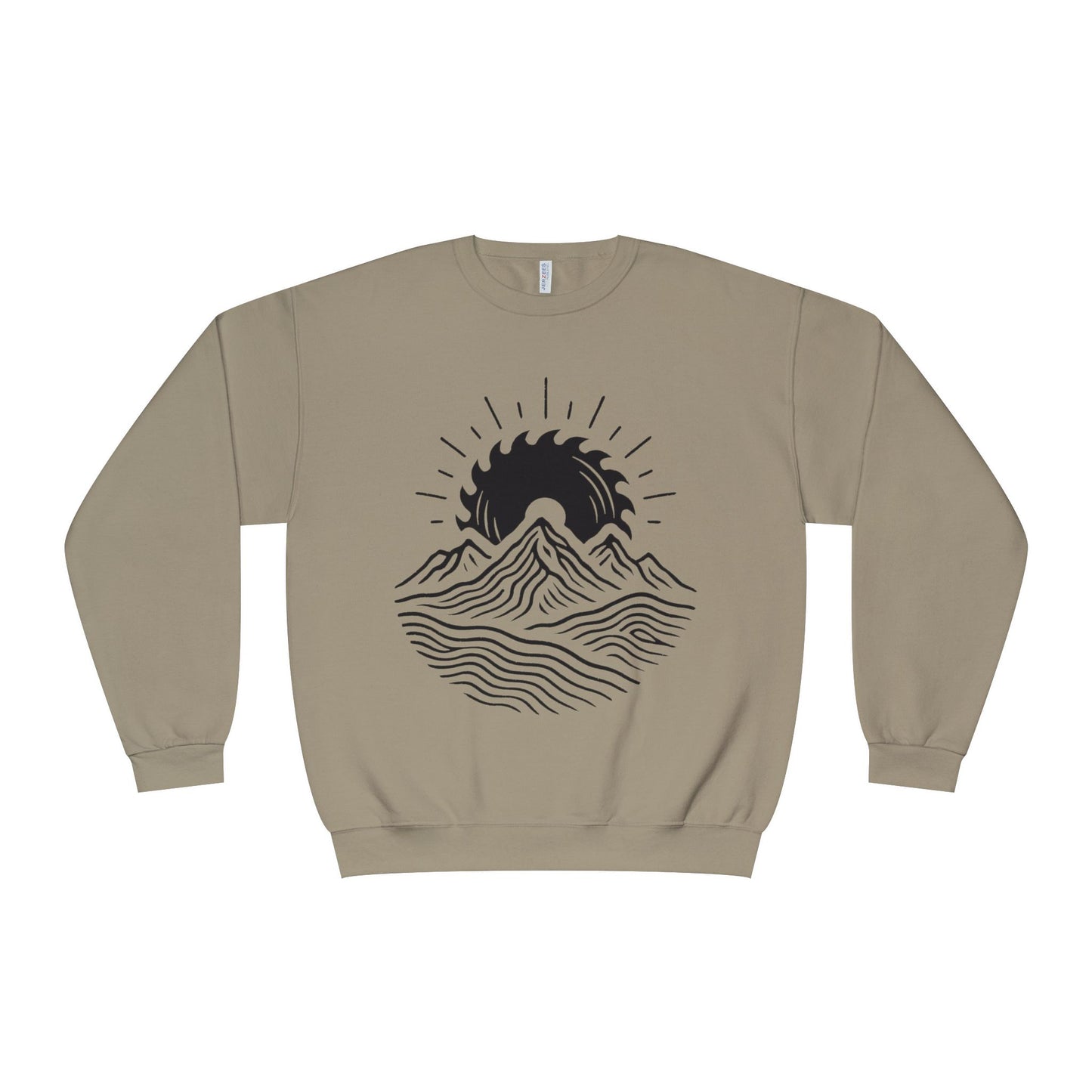 Mountain Sunrise Crewneck Sweatshirt, Cozy Mountain Vibes Pullover, Gifts for Nature Lovers, Adventure Apparel, Hiking Outfit