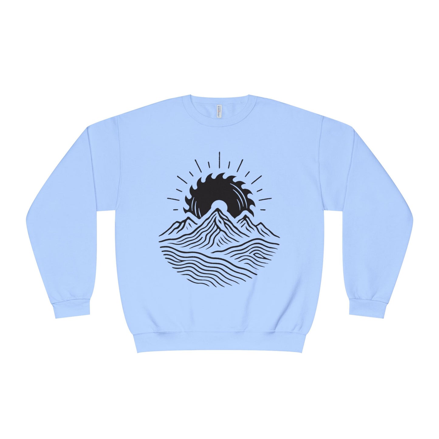 Mountain Sunrise Crewneck Sweatshirt, Cozy Mountain Vibes Pullover, Gifts for Nature Lovers, Adventure Apparel, Hiking Outfit