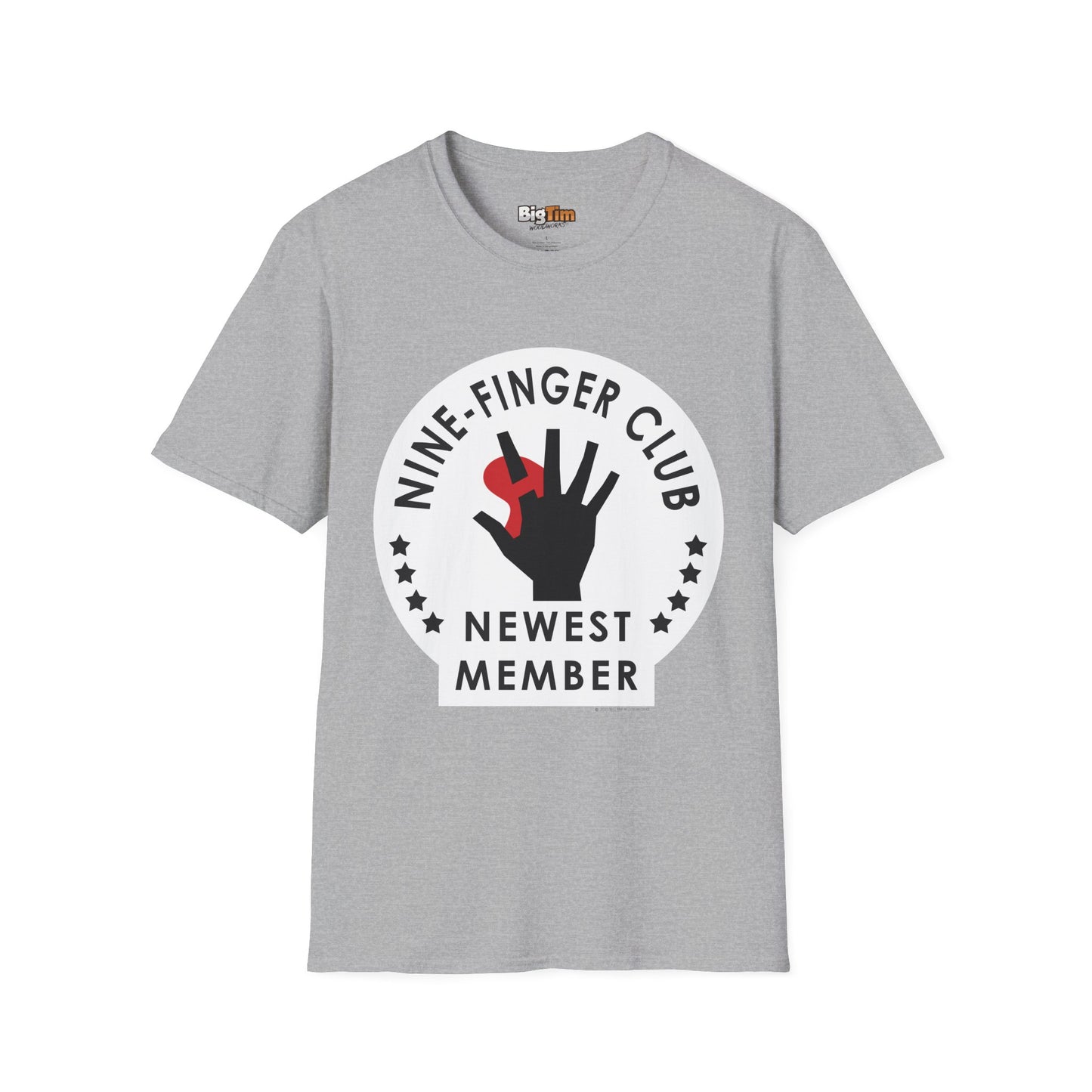 Funny Woodworker Nine-Finger Club T-Shirt