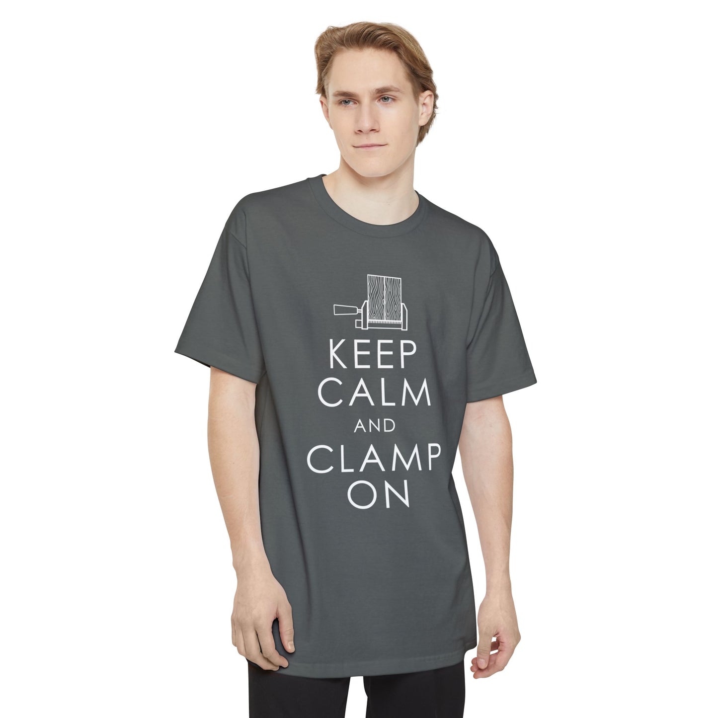 T-Shirt Funny Woodworkers Shirt - Keep Calm and Clamp On