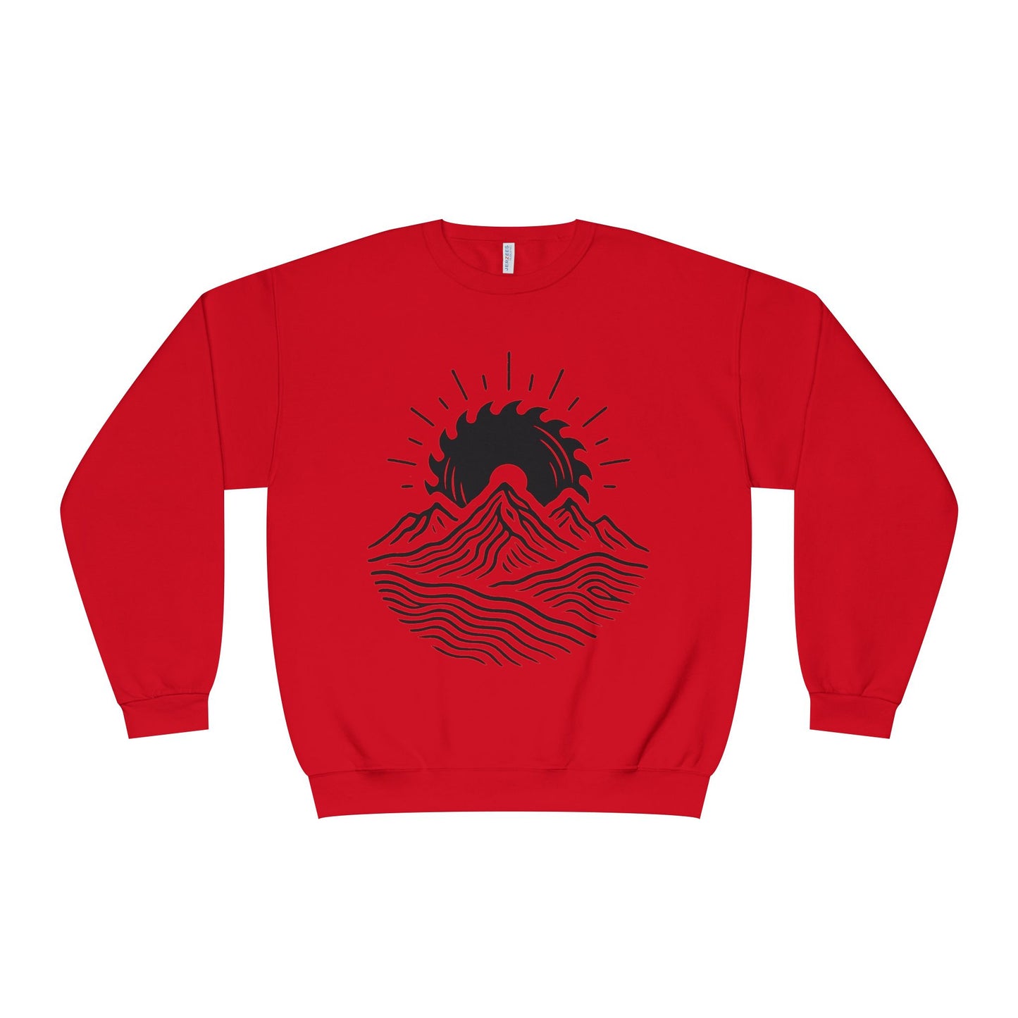 Mountain Sunrise Crewneck Sweatshirt, Cozy Mountain Vibes Pullover, Gifts for Nature Lovers, Adventure Apparel, Hiking Outfit