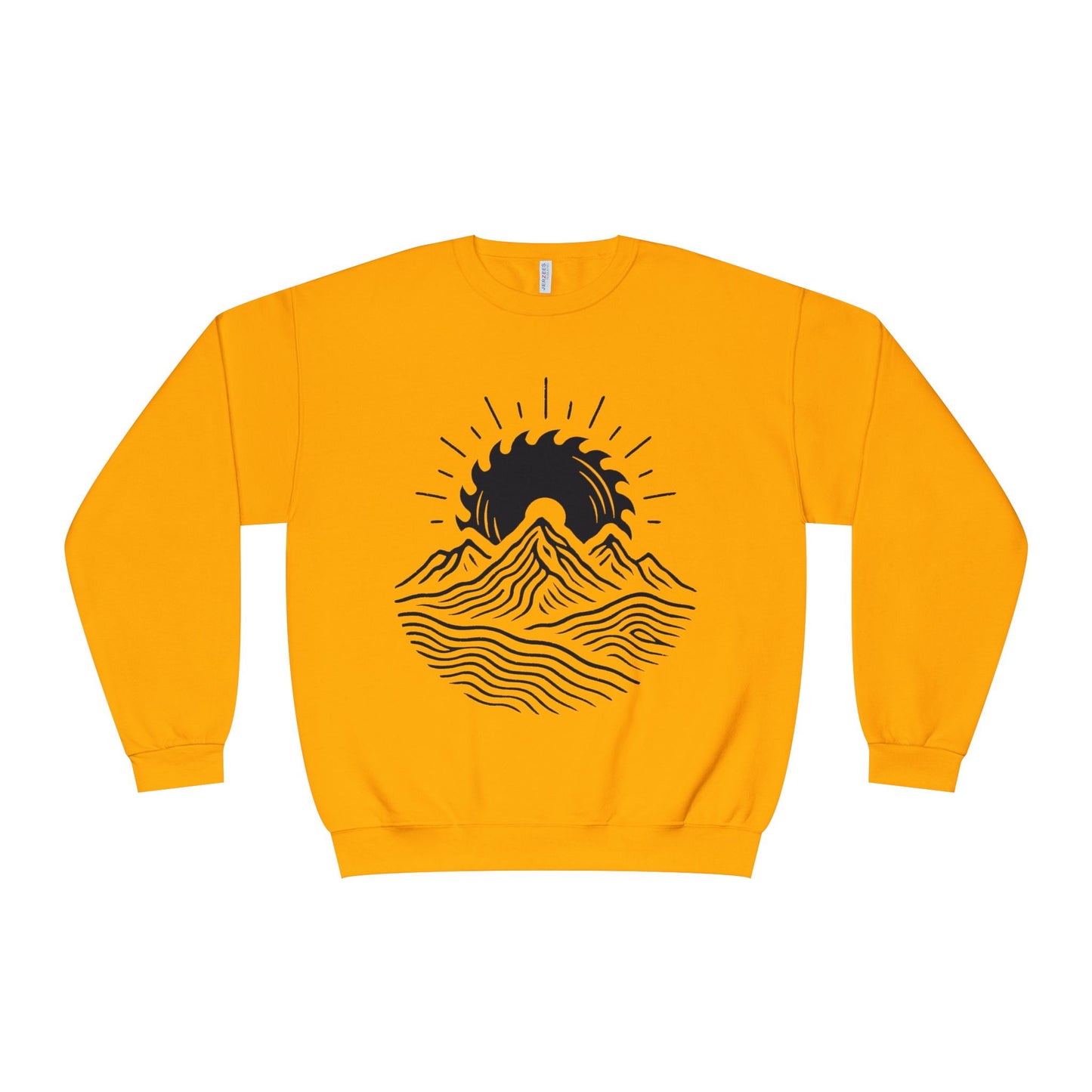 Mountain Sunrise Crewneck Sweatshirt, Cozy Mountain Vibes Pullover, Gifts for Nature Lovers, Adventure Apparel, Hiking Outfit