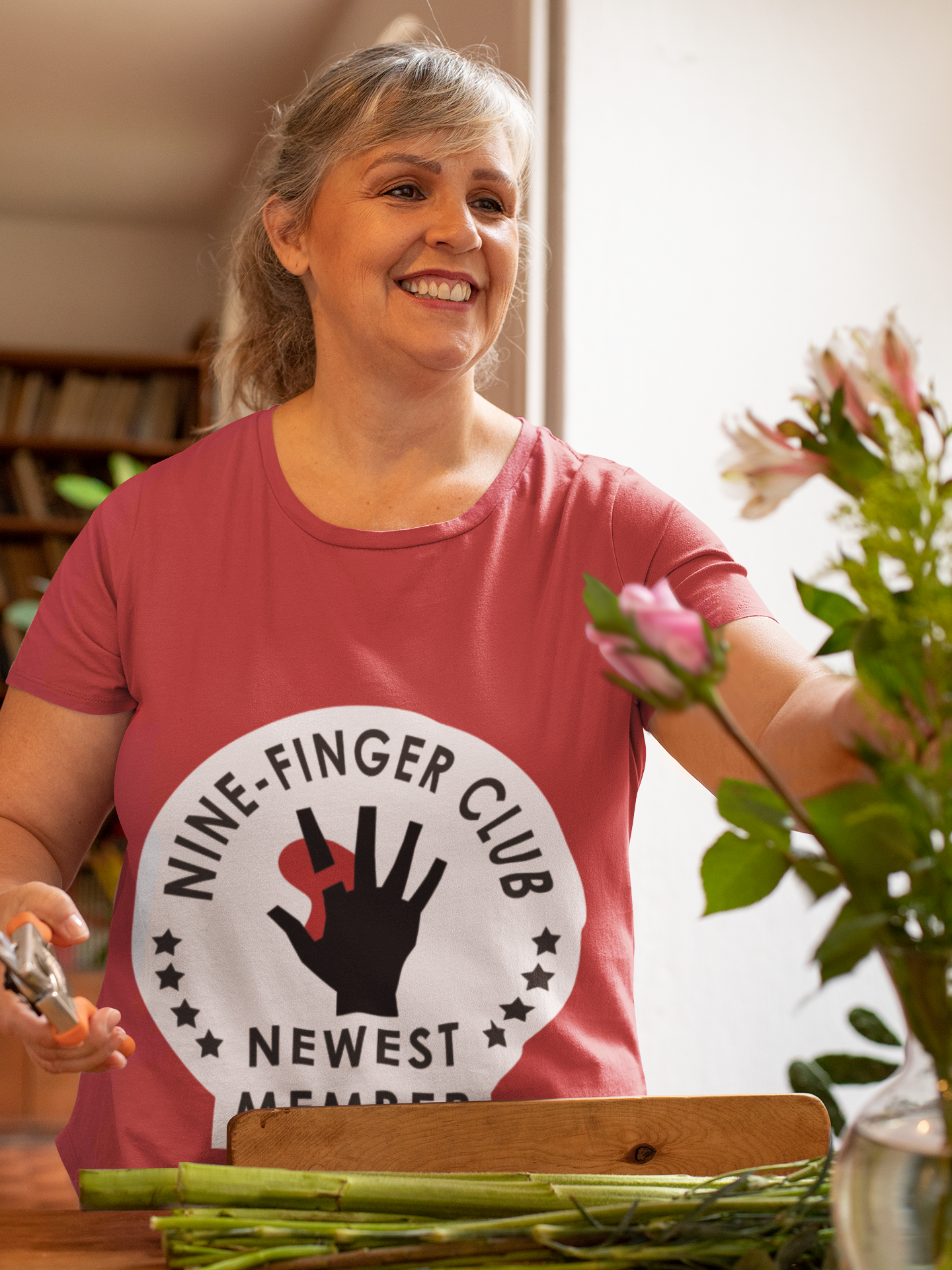 Funny Woodworker Nine-Finger Club T-Shirt