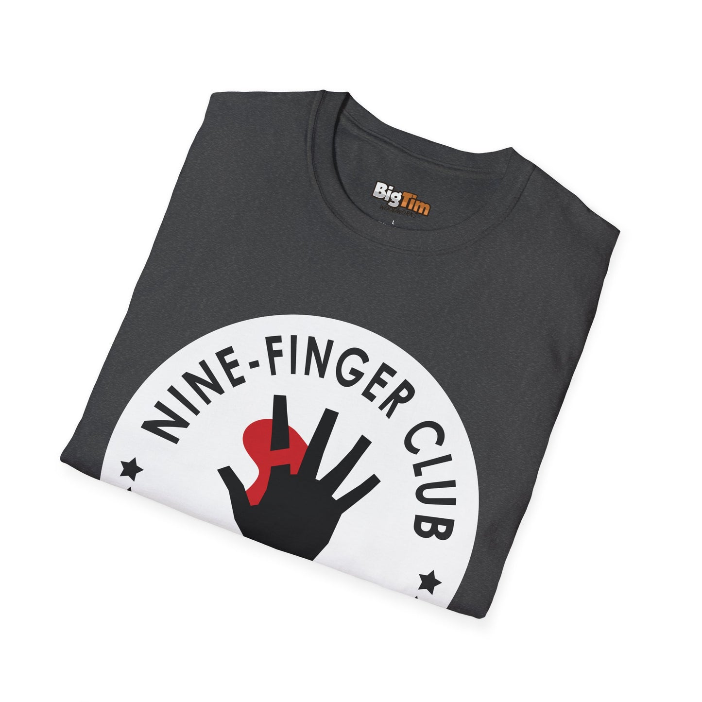 Funny Woodworker Nine-Finger Club T-Shirt