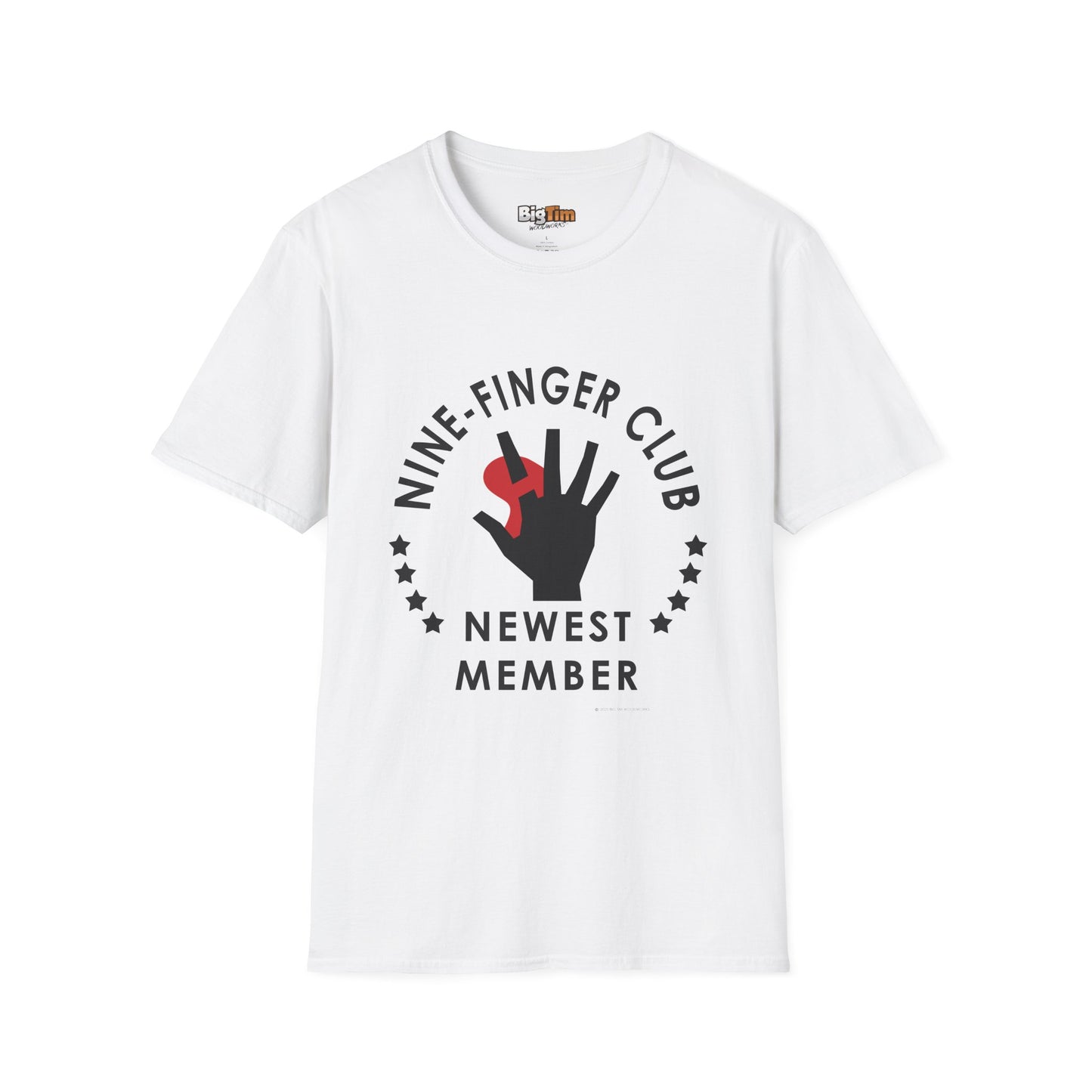 Funny Woodworker Nine-Finger Club T-Shirt