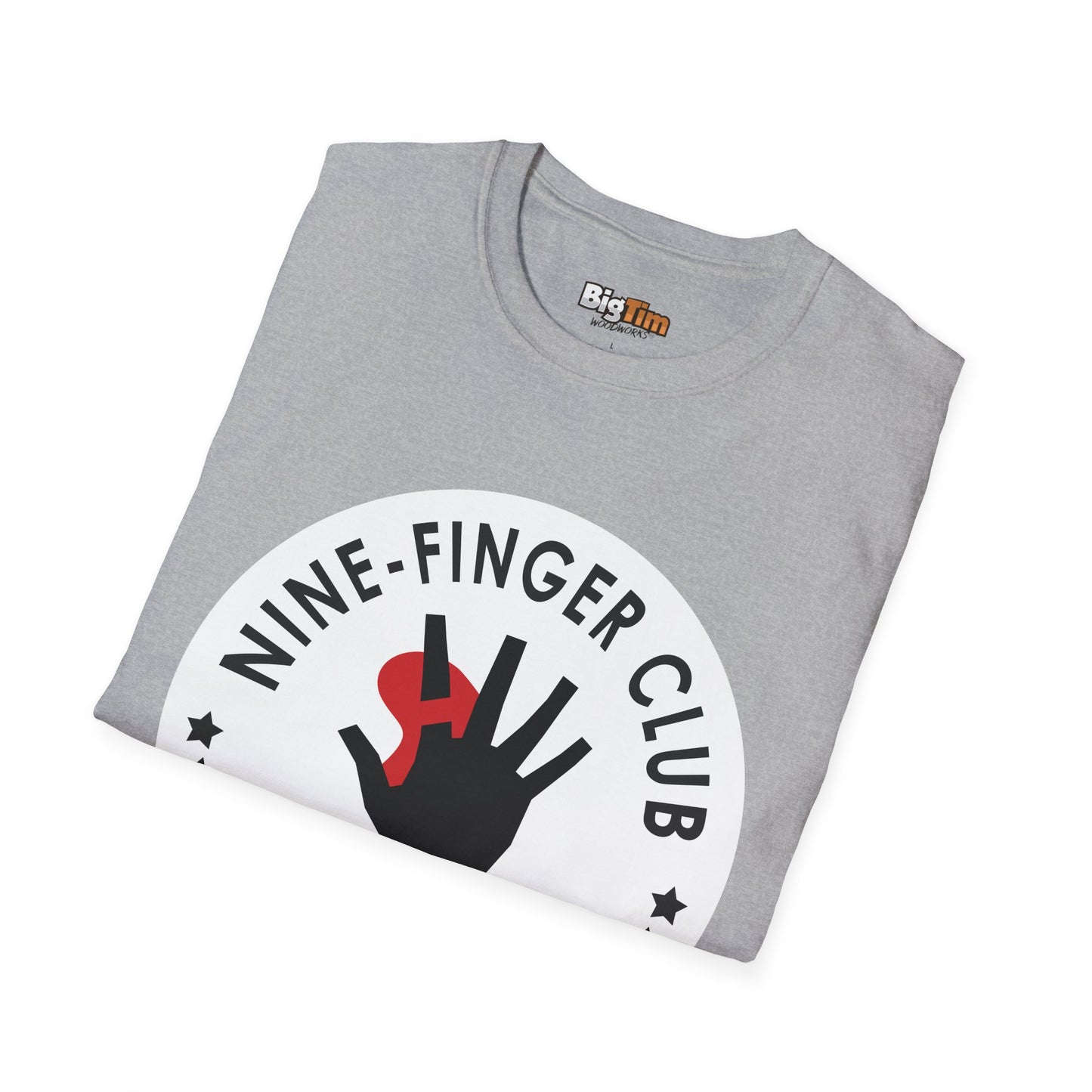 Funny Woodworker Nine-Finger Club T-Shirt
