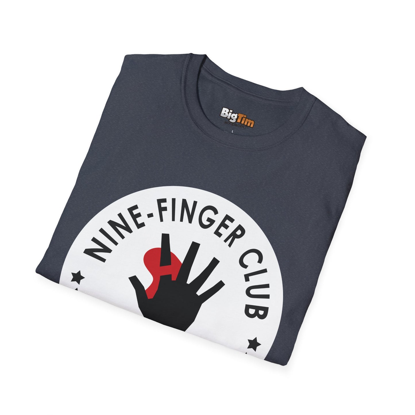Funny Woodworker Nine-Finger Club T-Shirt