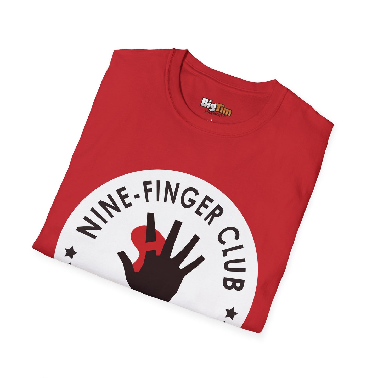 Funny Woodworker Nine-Finger Club T-Shirt