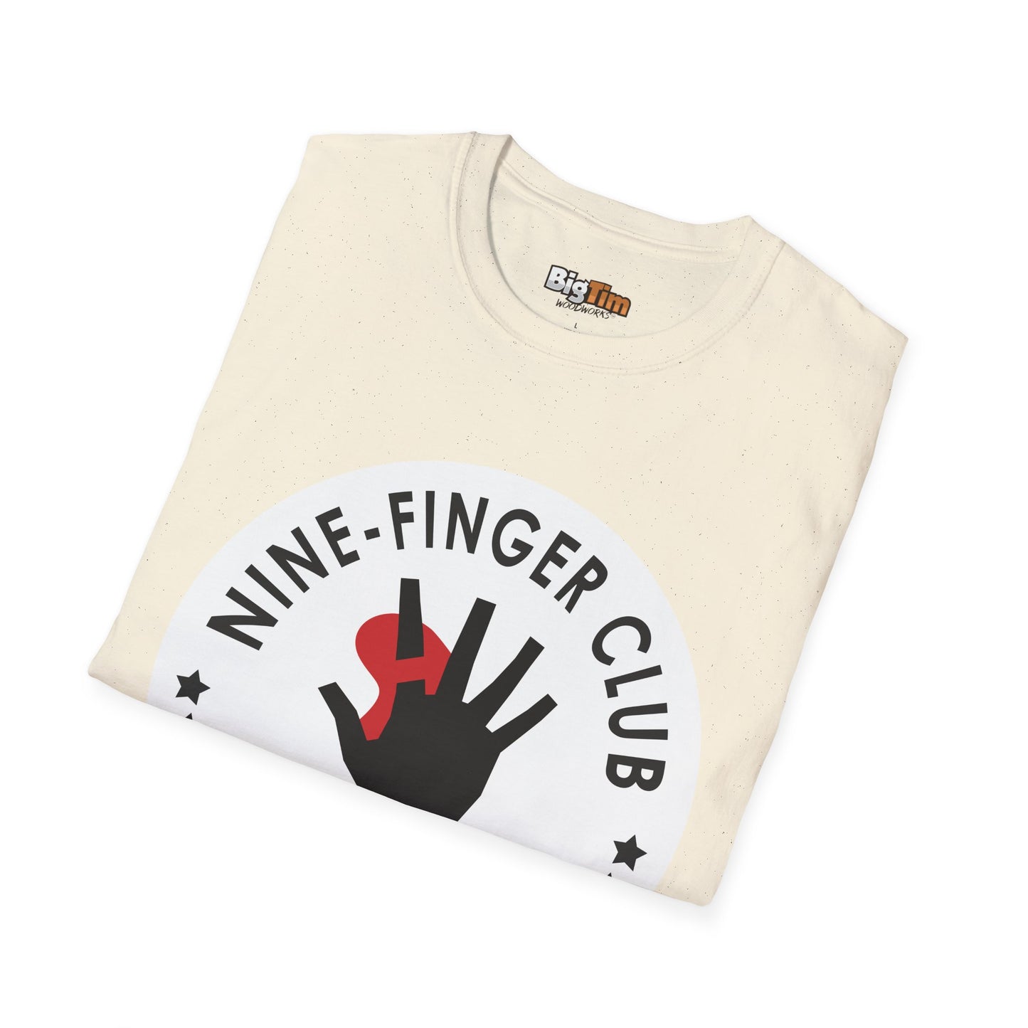 Funny Woodworker Nine-Finger Club T-Shirt