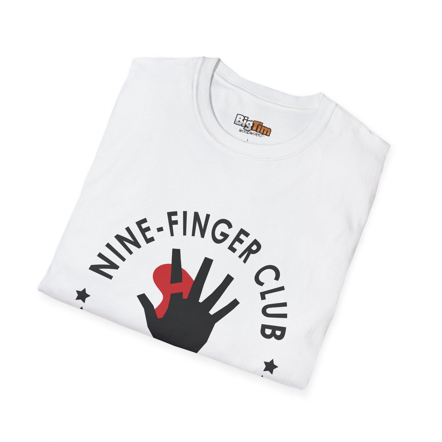 Funny Woodworker Nine-Finger Club T-Shirt