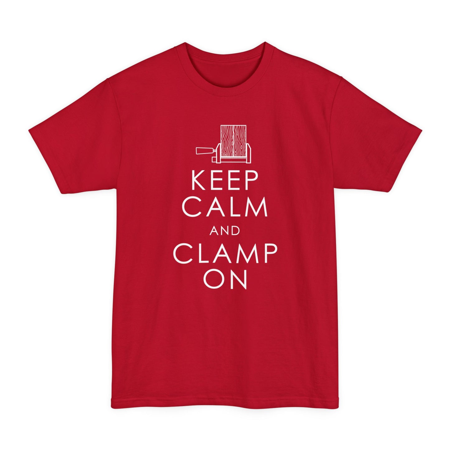 T-Shirt Funny Woodworkers Shirt - Keep Calm and Clamp On