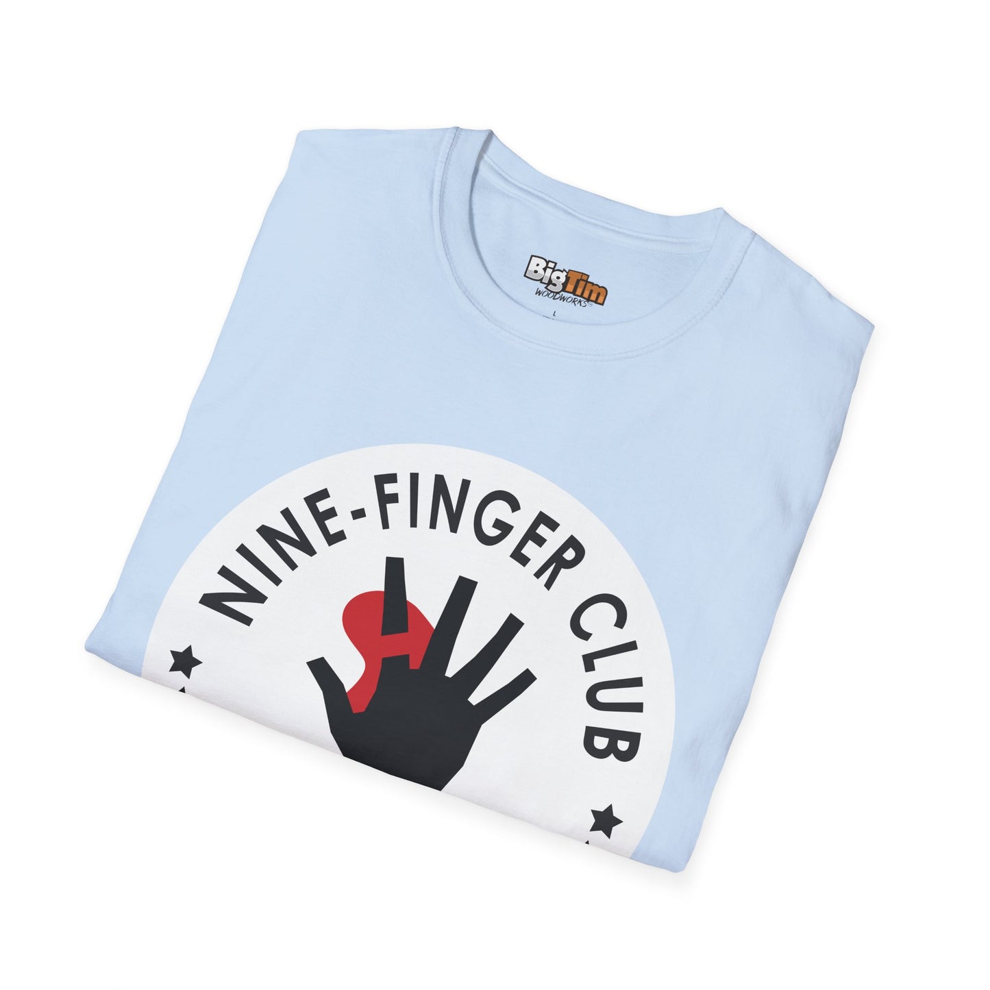 Funny Woodworker Nine-Finger Club T-Shirt